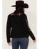 Ariat Women's Floral Embroidered Rosas Team Softshell Jacket, Black, hi-res
