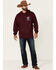 Cowboy Hardware Men's Maroon To The Core Graphic Hooded Sweatshirt , Maroon, hi-res