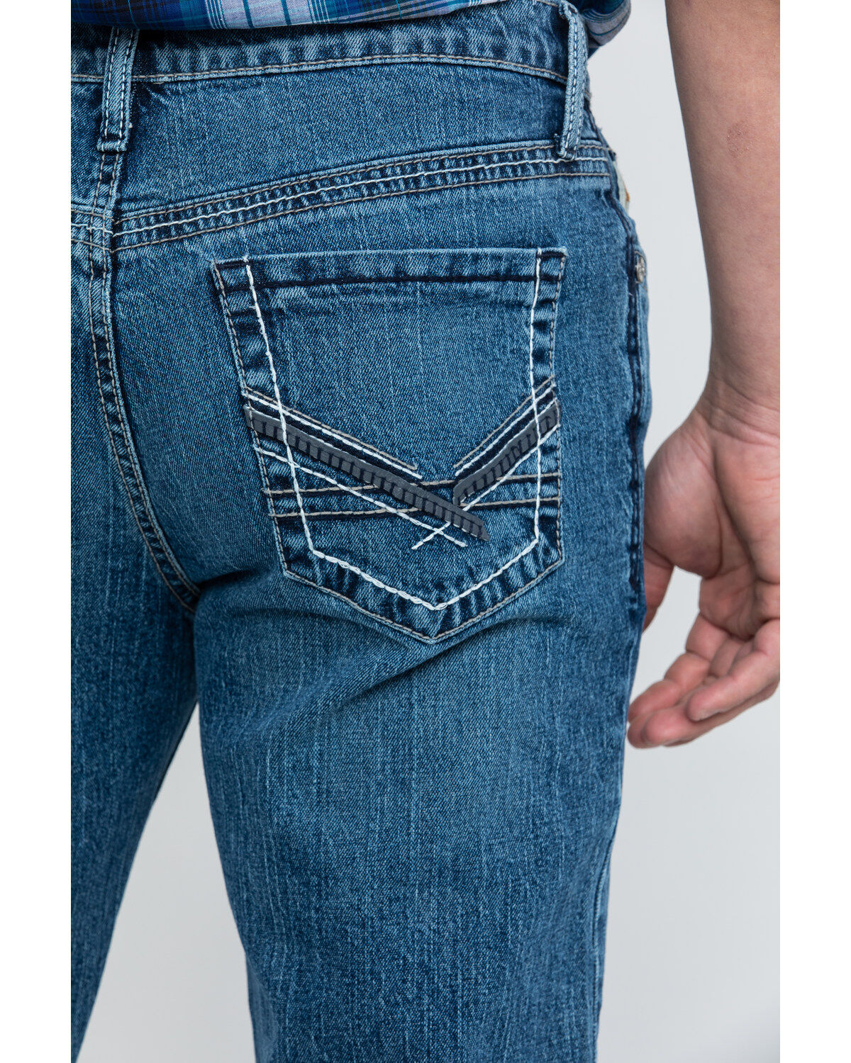 Cinch Men's Ian Medium Stonewash Slim Bootcut Jeans