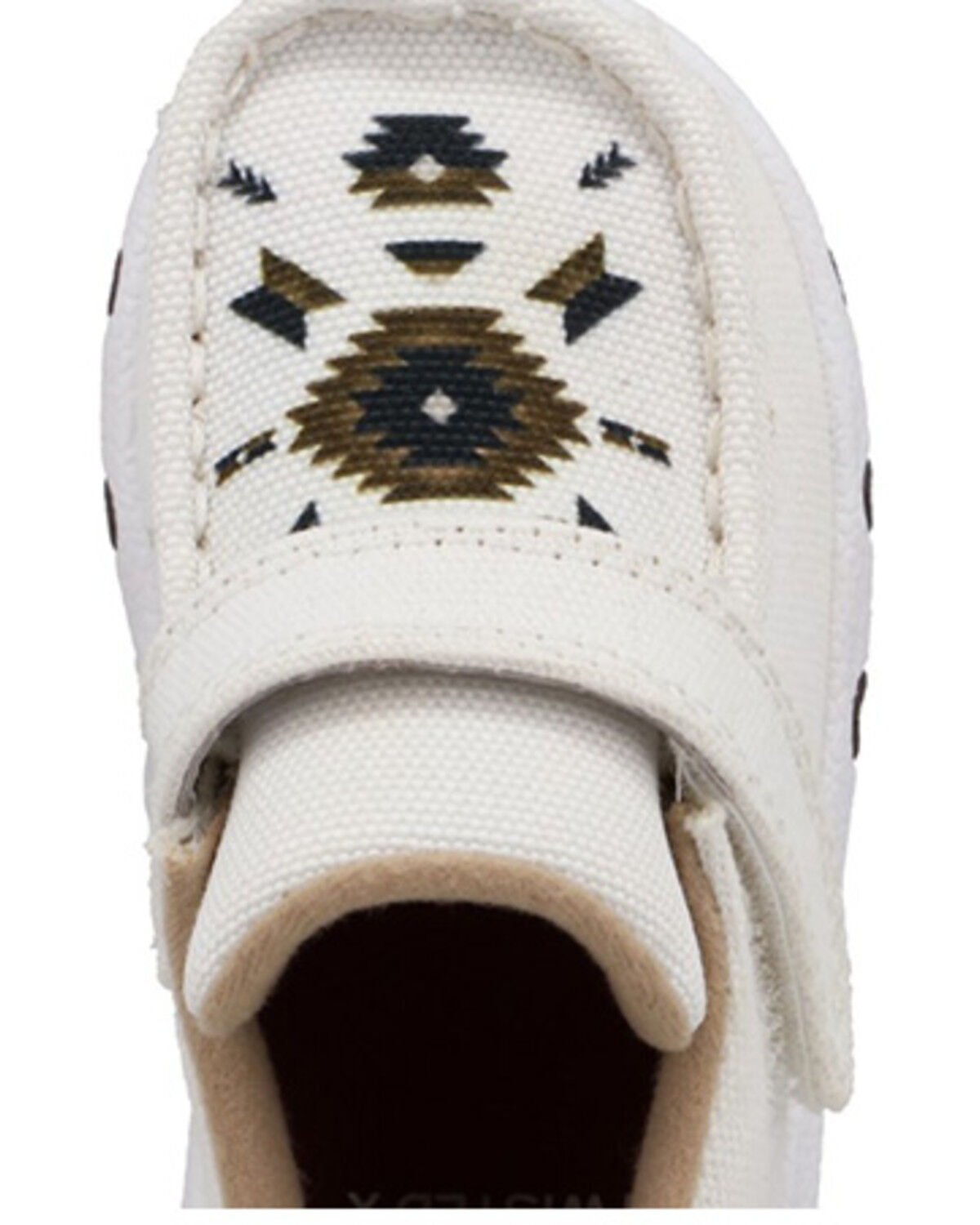 Image #6 - Twisted X Infant Boys' Southwestern Print Driving Mocs, White, hi-res
