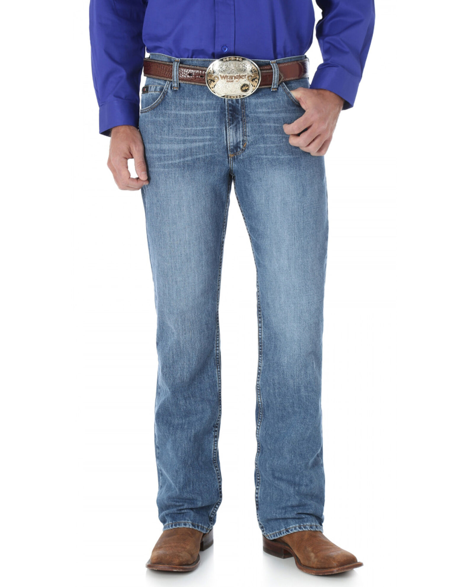 Image #3 - Wrangler 20X Men's Payson Slim Straight Leg Jeans - Big and Tall, Denim, hi-res