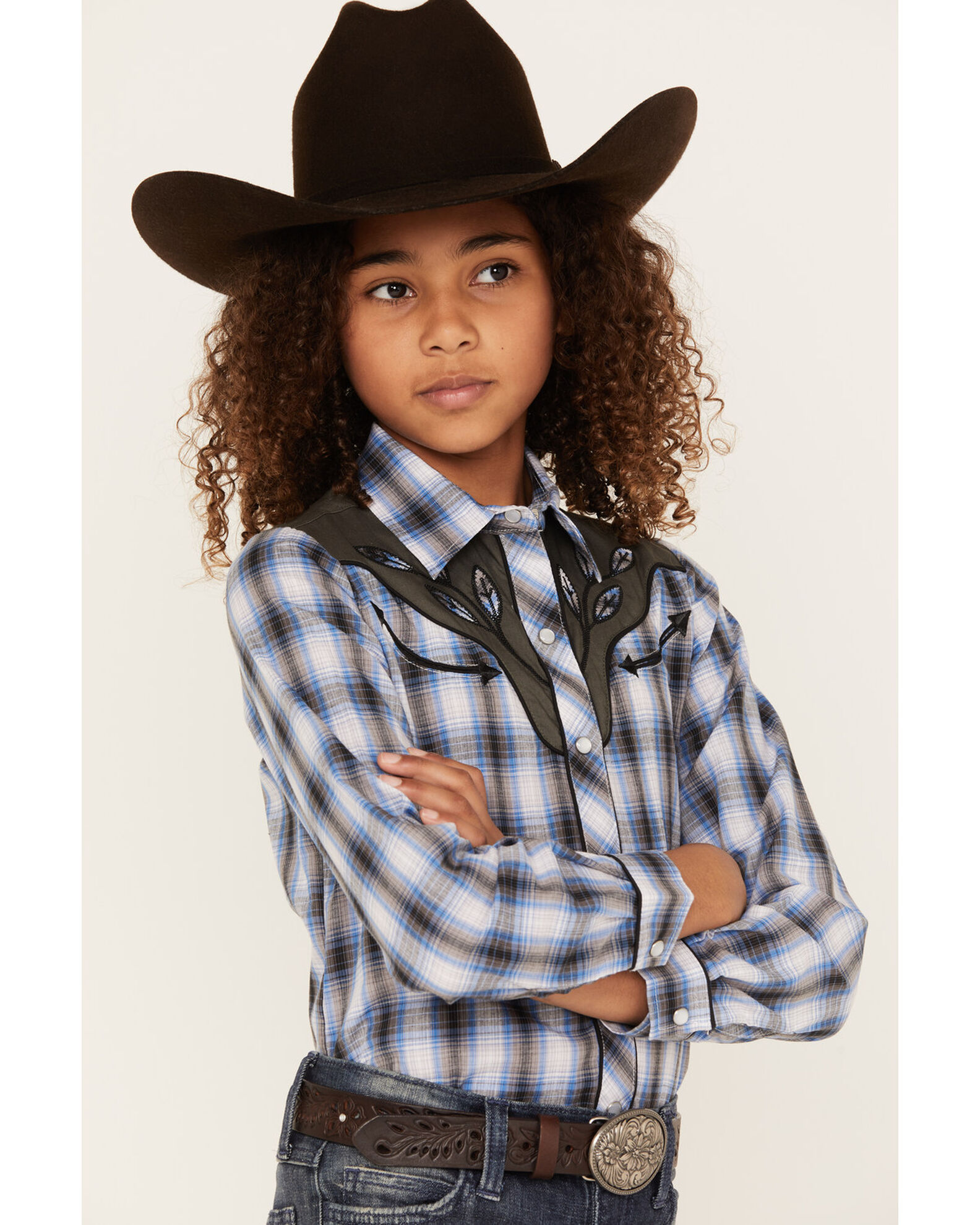 Little girls western shirts top