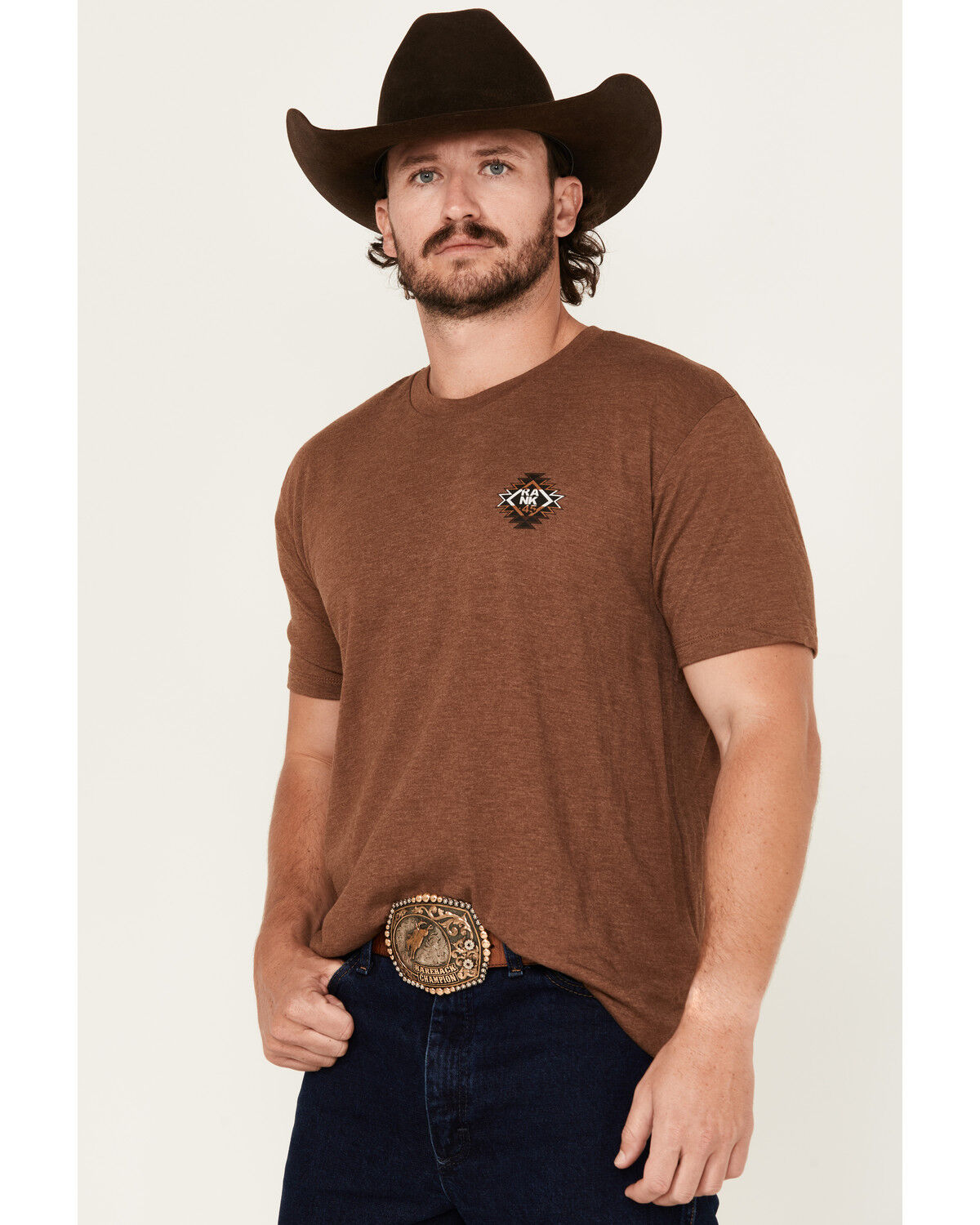 Image #4 - RANK 45® Men's Dust & Glory Short Sleeve Graphic T-Shirt, Lt Brown, hi-res