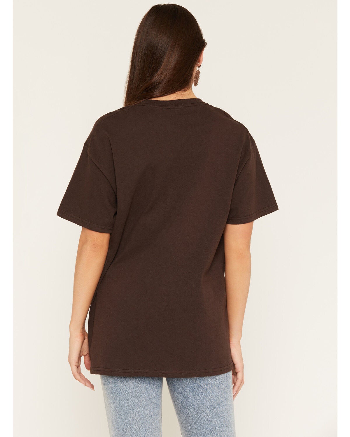 Image #4 - Day Women's Wild West Ranch Short Sleeve Graphic Tee, Brown, hi-res