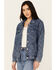 Image #1 - Revel Women's Diamond Stitched Denim Jacket, Medium Wash, hi-res