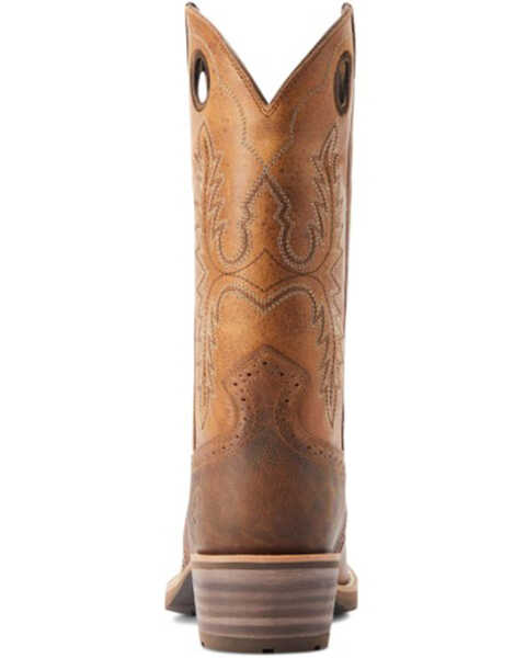Image #3 - Ariat Men's Hybrid Roughstock Western Performance Boots - Square Toe, Brown, hi-res