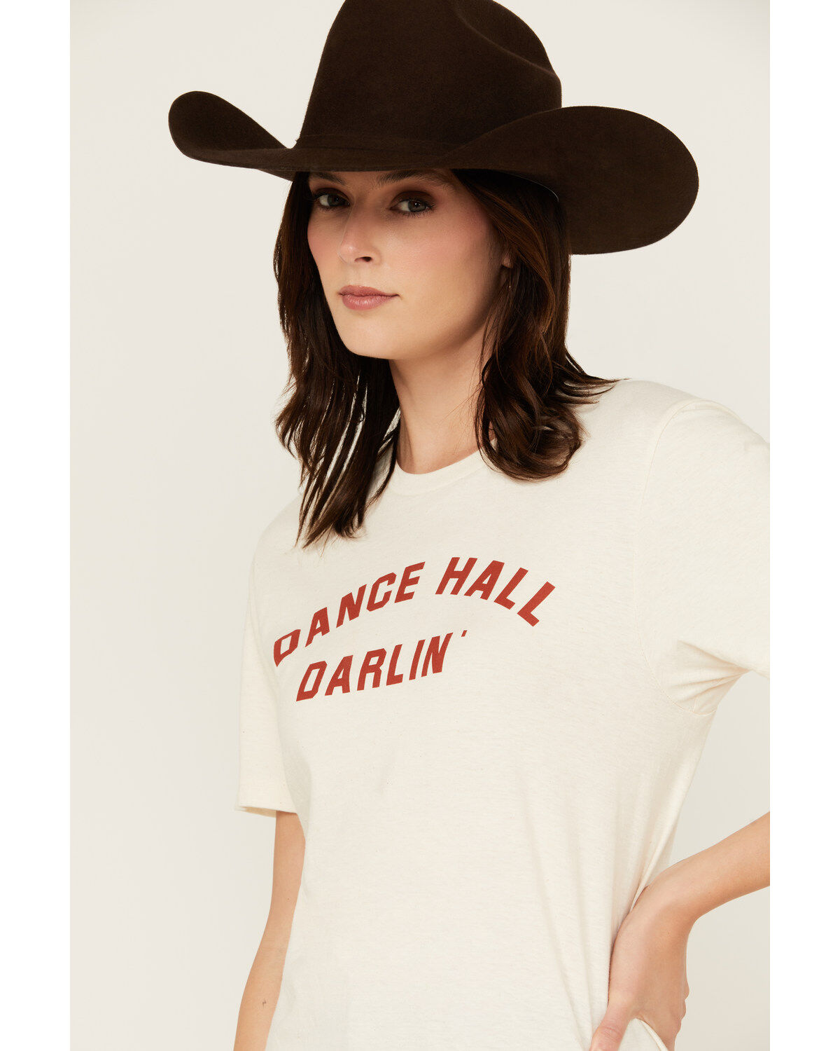 Image #2 - Rodeo Hippie Women's Dance Hall Darlin' Short Sleeve Graphic Tee, White, hi-res