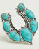 Image #3 - Lainey Wilson Women's Adjustable Horseshoe Stone Ring, Silver, hi-res