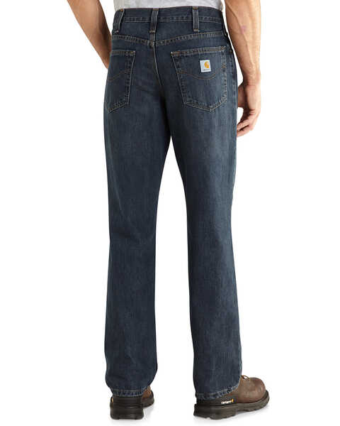 Carhartt Workwear Men's Relaxed Fit Holter Jeans, Med Stone, hi-res