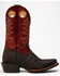Image #2 - Rank 45 Men's Chocolate Bullhide Western Boots - Square Toe, , hi-res