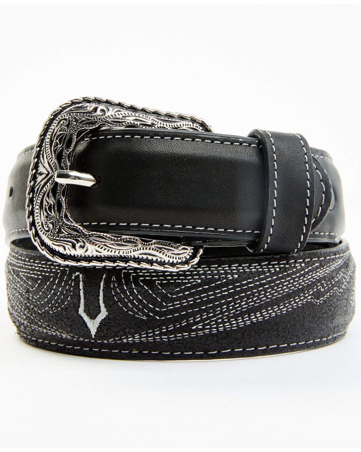 Cody James Boys' Western Belt, Black, hi-res