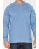 Image #3 - Ariat Men's FR Air Henley Long Sleeve Button-Down Work Shirt, Medium Blue, hi-res