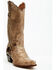 Image #1 - Dan Post Women's Faux Python Tall Western Boots - Snip Toe, Honey, hi-res