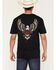 Image #1 - Moonshine Spirit&reg; Men's Eagle Icon Short Sleeve Graphic T-Shirt, Black, hi-res