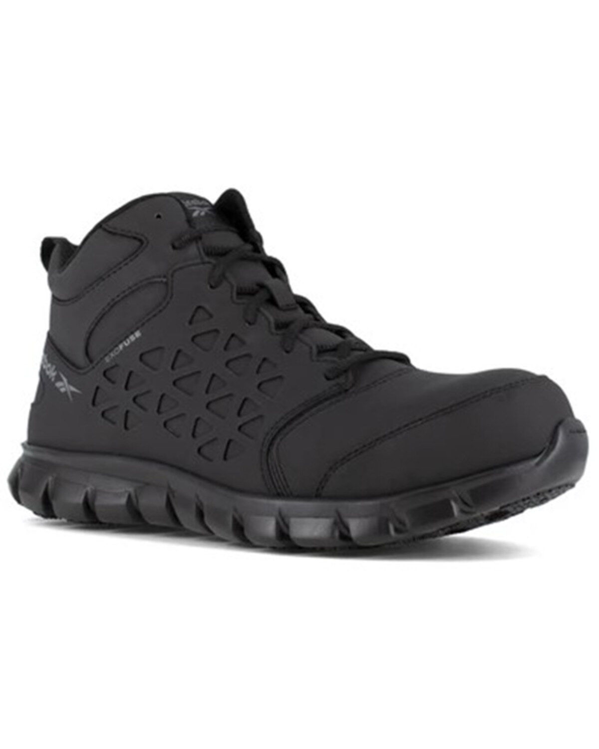Image #1 - Reebok Men's Sublite Work Shoes - Composite Toe, Black, hi-res