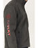 Image #3 - Ariat Men's Americana Logo 2.0 Zip-Front Softshell Jacket - Big, Charcoal, hi-res