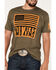 Brothers & Arms Flag Logo Graphic T-Shirt, Green, hi-res