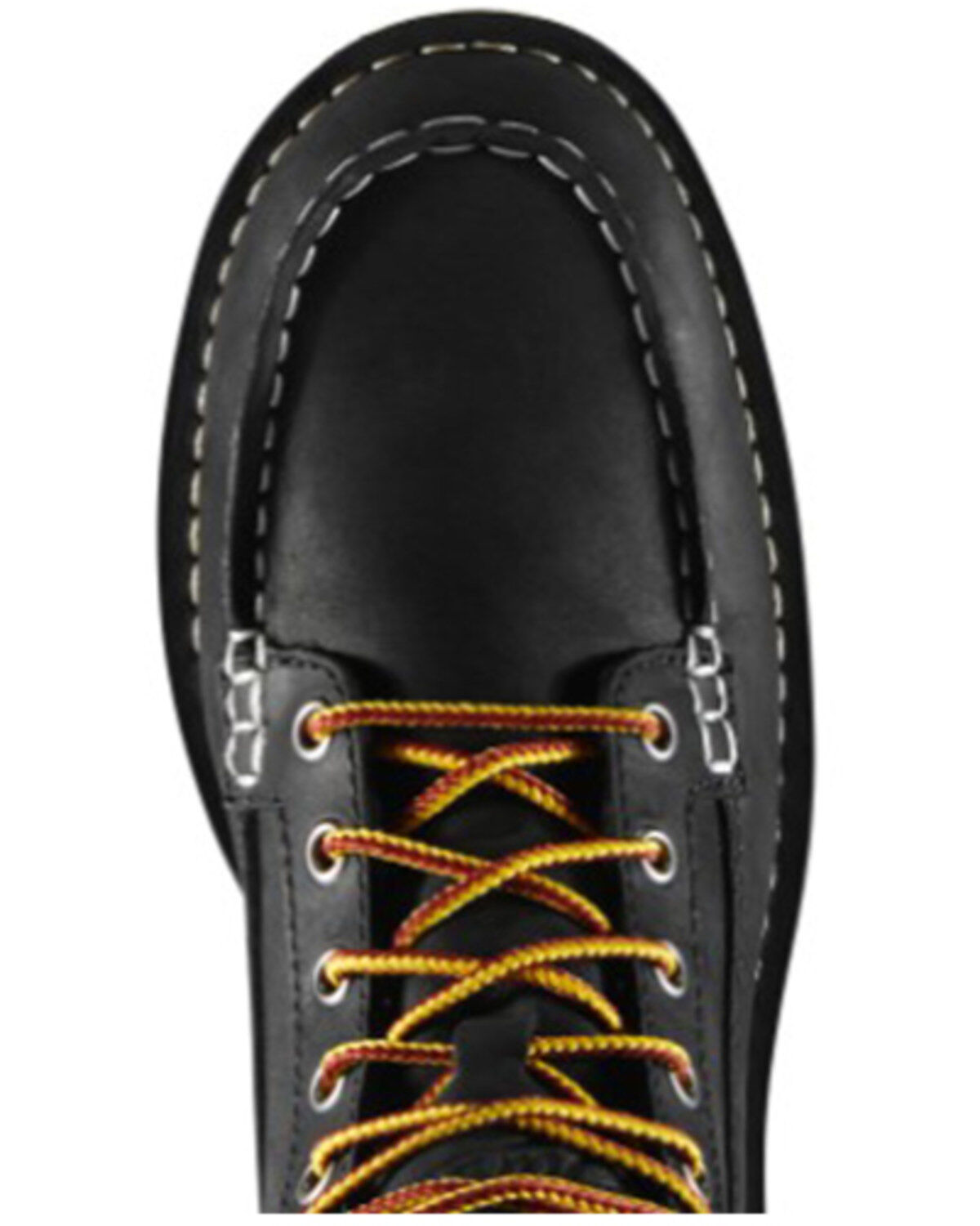 Image #4 - Danner Women's 6" Bull Run Work Boots - Moc Toe, Black, hi-res