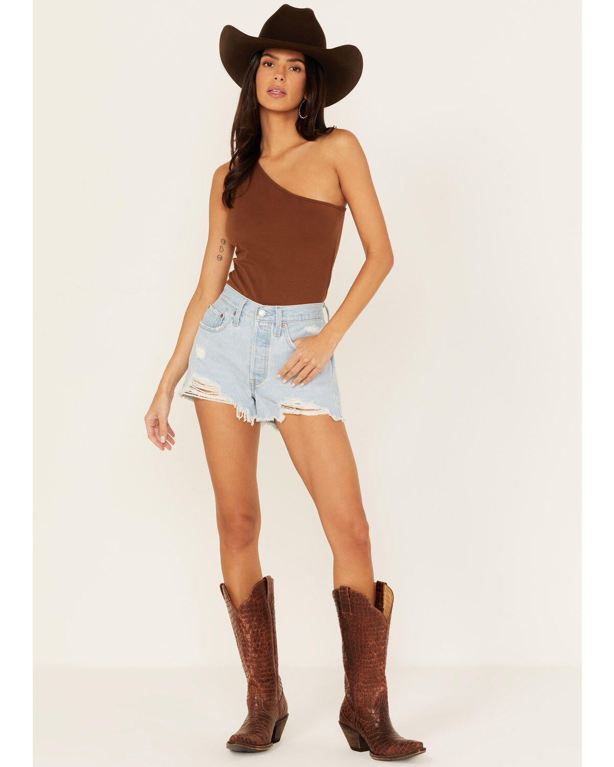 Image #1 - Levi's Women's Light Wash 501 Original Shorts, Light Wash, hi-res