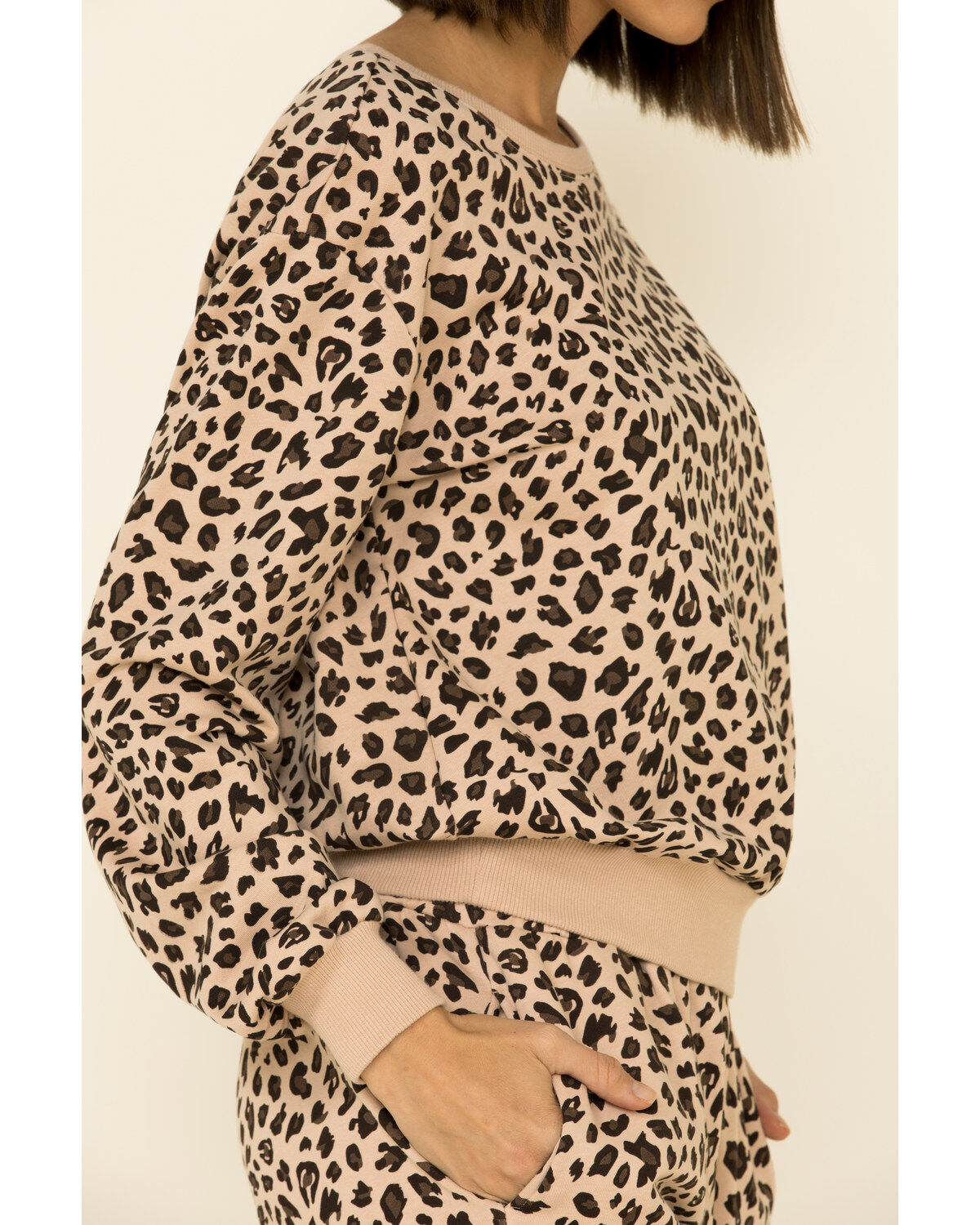 topshop leopard print sweatshirt