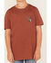 Image #3 - Cody James Boys' Steer Head Short Sleeve Graphic T-Shirt, Rust Copper, hi-res