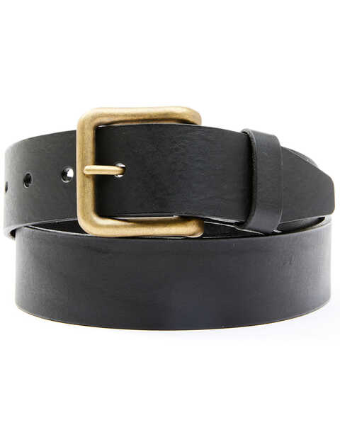 Hawx Men's Black Casual Leather Belt , Black, hi-res