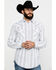 Rough Stock by Panhandle Men's Kaibab Southwestern Print Long Sleeve Western Shirt , White, hi-res