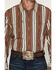 Image #3 - Zach Top X Kimes Ranch Men's Hickory Striped Long Sleeve Button-Down Stretch Western Shirt, Brown, hi-res