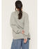 Image #4 - Gameday Women's TAMU Helmet Embroidered Graphic Crewneck, Grey, hi-res