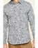 Rock & Roll Denim Men's FR Printed Paisley Twill Long Sleeve Work Shirt , Silver, hi-res