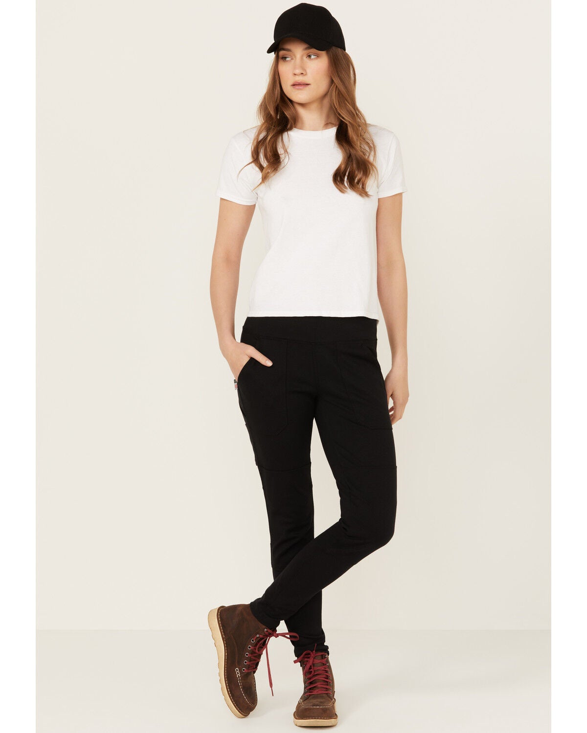 Carhartt Women's FR Force Fitted Midweight Utility Leggings - Tall, Black, hi-res