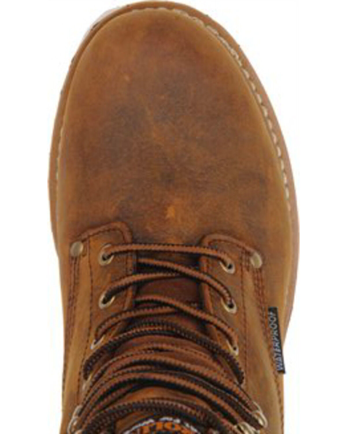 Image #6 - Carolina Men's Steel Toe 8" Work Boots, Brown, hi-res