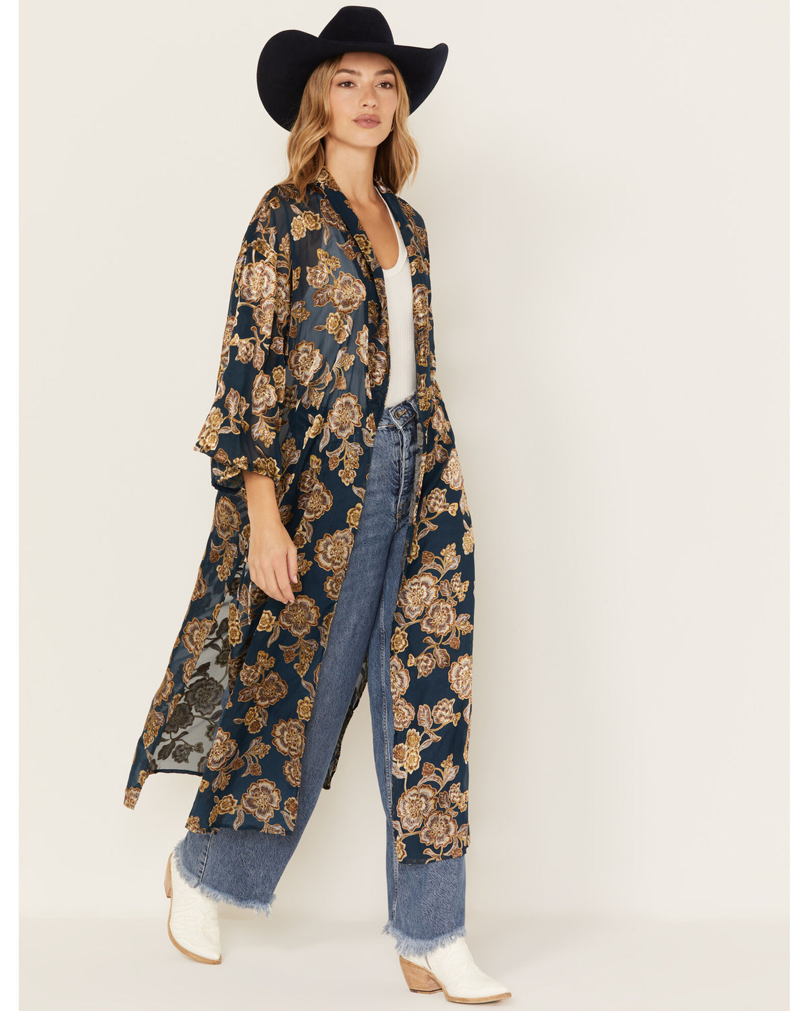 samvittighed systematisk hans Shyanne Women's Burnout Floral Print Kimono | Boot Barn