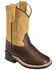 Image #1 - Old West Toddler Boys' Yellow Western Boots - Square Toe, , hi-res