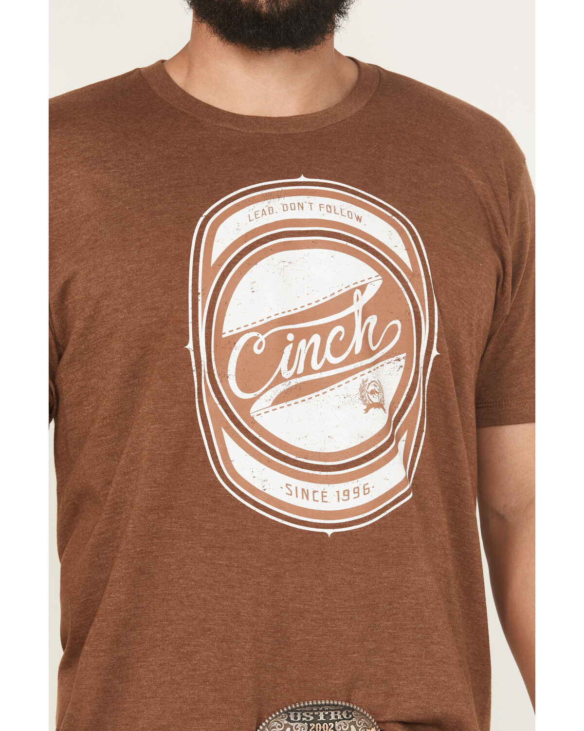 Image #3 - Cinch Men's Logo Short Sleeve Graphic T-Shirt, Brown, hi-res