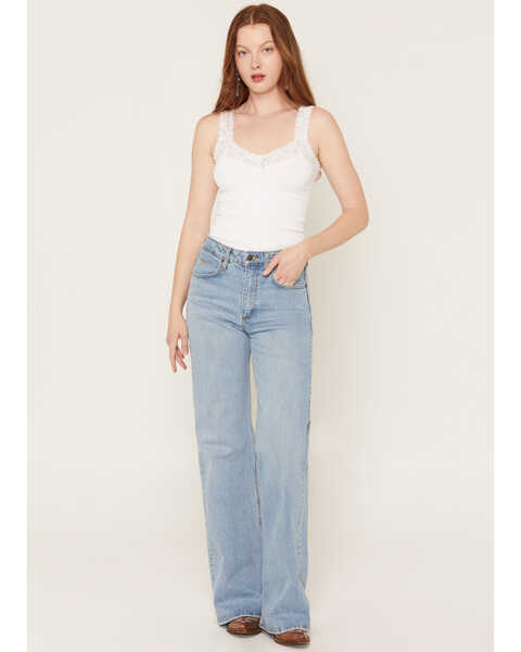 Kimes Ranch Women's Light Wash Zoey High Rise Wide Denim Jeans, Light Wash, hi-res