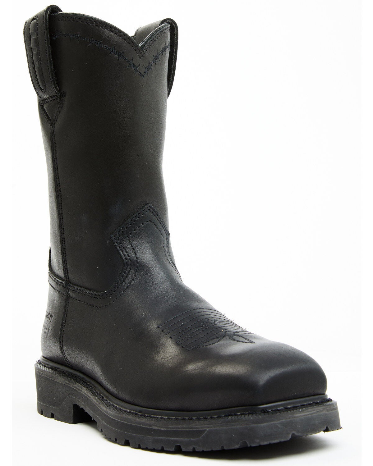 Cody James Men's 11" Uniform Western Work Boots - Composite Toe, Black, hi-res