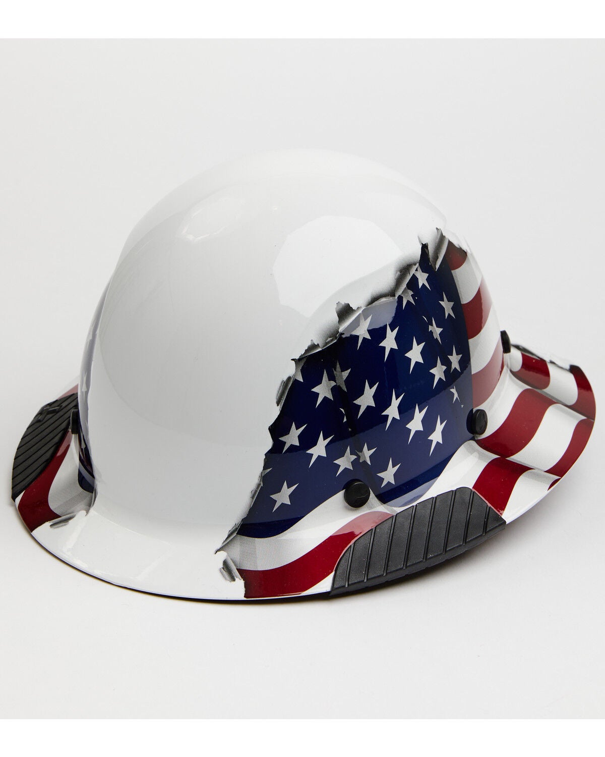 Image #1 - Lift Safety DAX American Flag Full Brim Hard Hat, Red/white/blue, hi-res