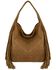 Image #1 - Wrangler Women's Shiloh Fringe Studded Hobo Bag, Brown, hi-res