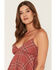 Image #2 - Cleo + Wolf Women's Plaid Print Hanky Hem Sleeveless Cami, Rose, hi-res