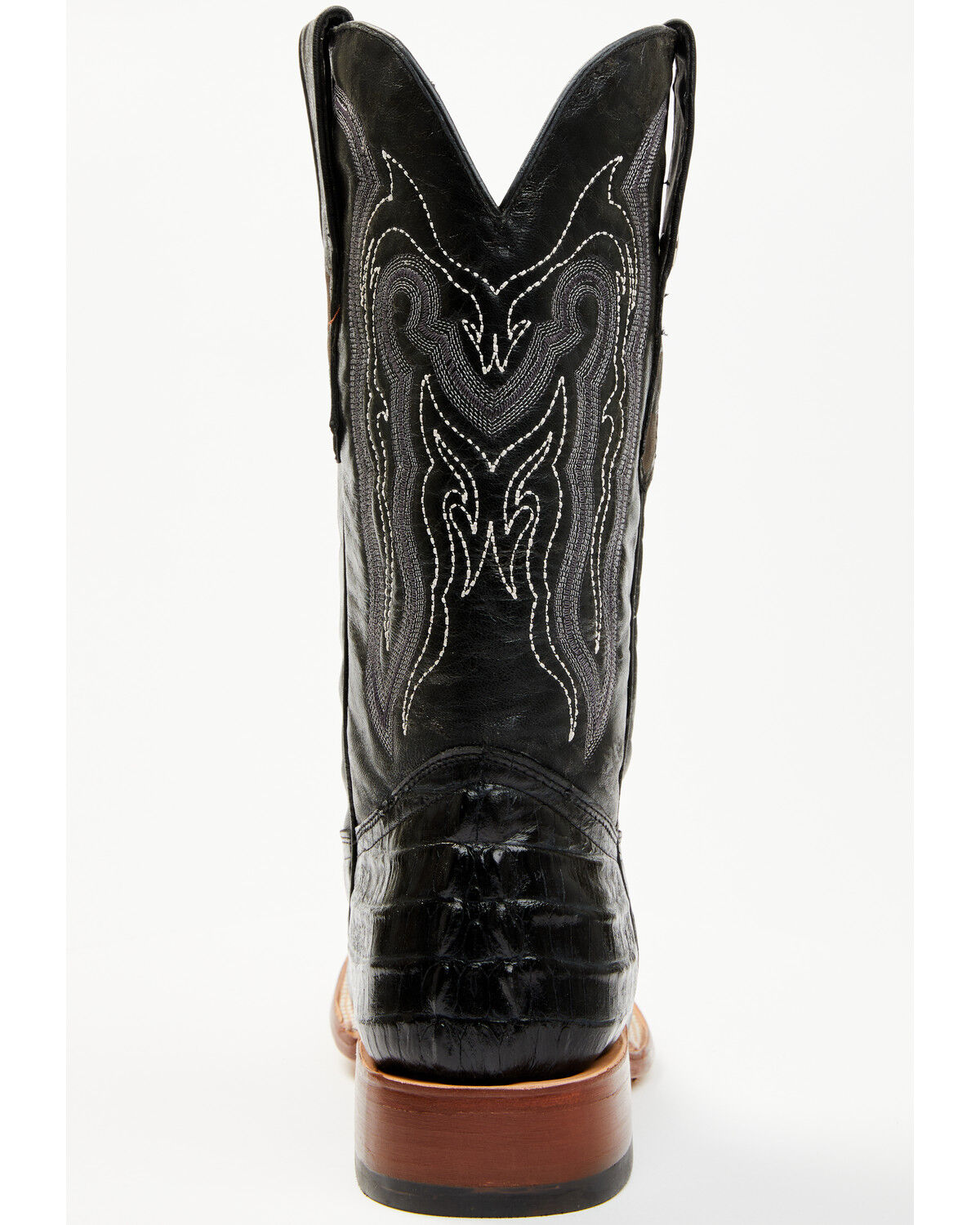 Image #5 - Tanner Mark Men's Lufkin Western Boots - Broad Square Toe, Black, hi-res