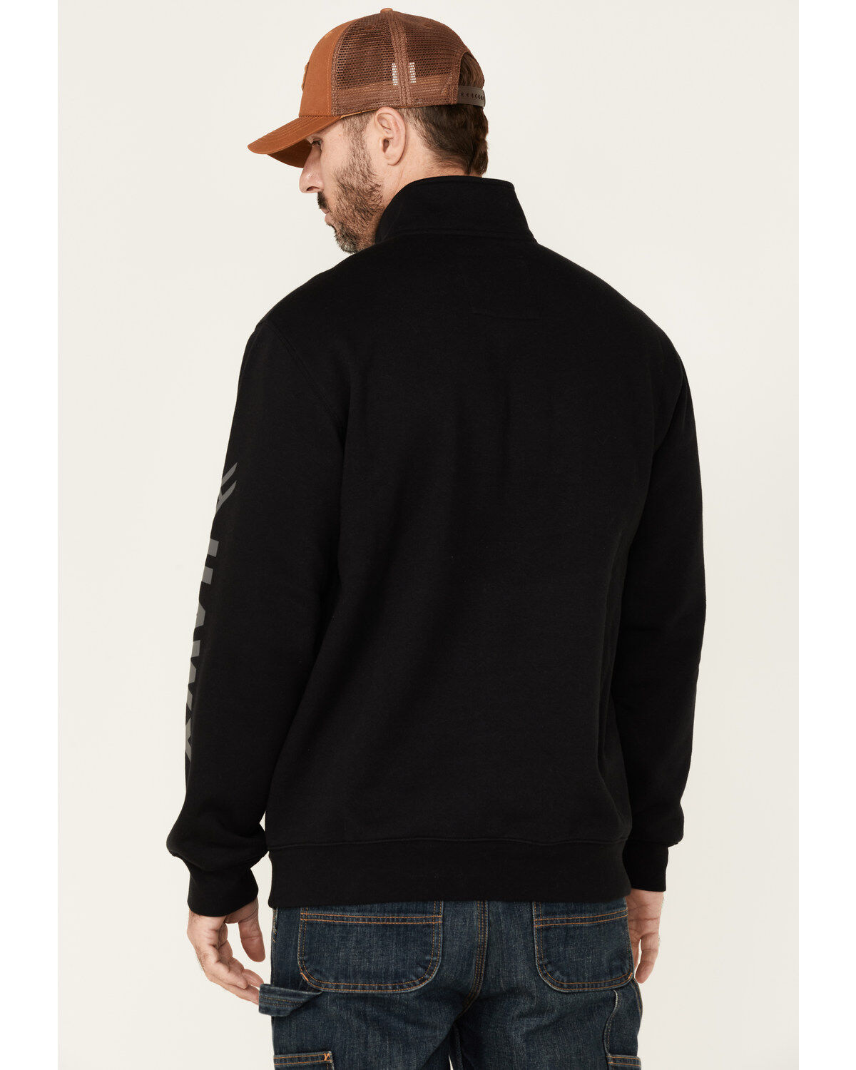 Image #4 - Hawx Men's Black Primo 1/4 Zip Work Fleece Pullover, Black, hi-res