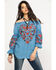 Image #5 - Honey Creek by Scully Women's Avalanche Peasant Blouse, , hi-res