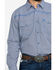 Image #4 - Cowboy Hardware Men's Dobby Print Long Sleeve Western Shirt, Navy, hi-res