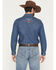 Image #4 - Pendleton Men's Dark Wash Gambler Long Sleeve Snap Denim Western Shirt, Dark Wash, hi-res