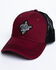 Image #1 - Moonshine Spirit Men's Burgundy Embroidered Logo Mesh Ball Cap, Burgundy, hi-res