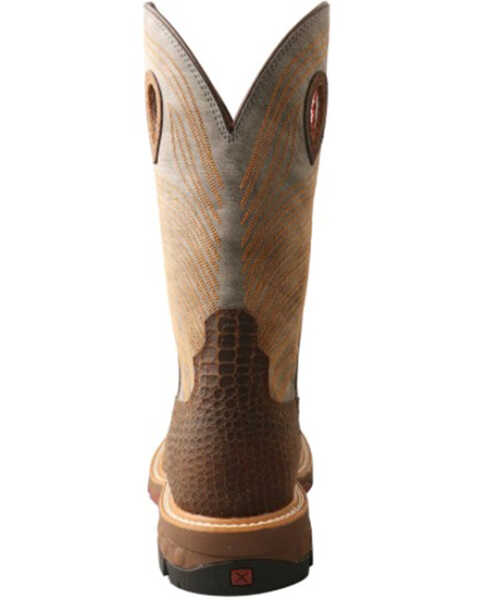 Image #5 - Twisted X Men's Camian Print Work Boots - Nano Composite Toe, Tan, hi-res