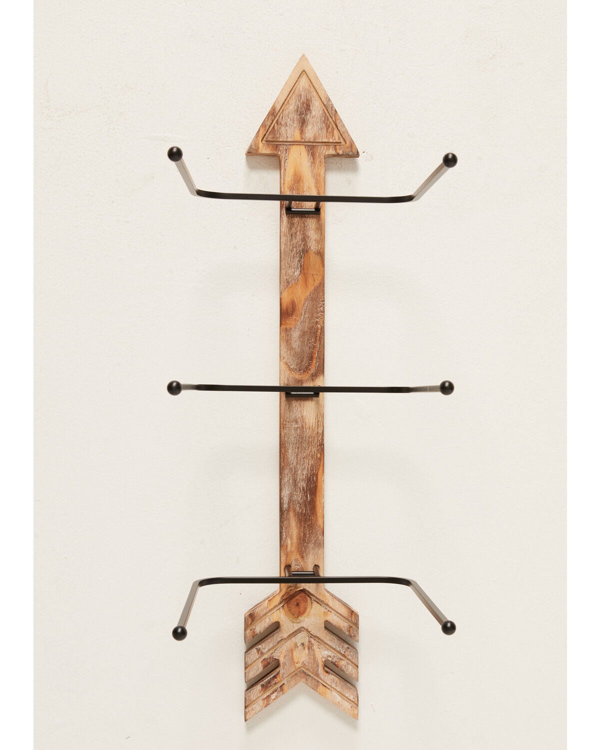 Image #1 - BB Ranch&reg; Arrow Wood And Metal Hat Rack, Brown, hi-res