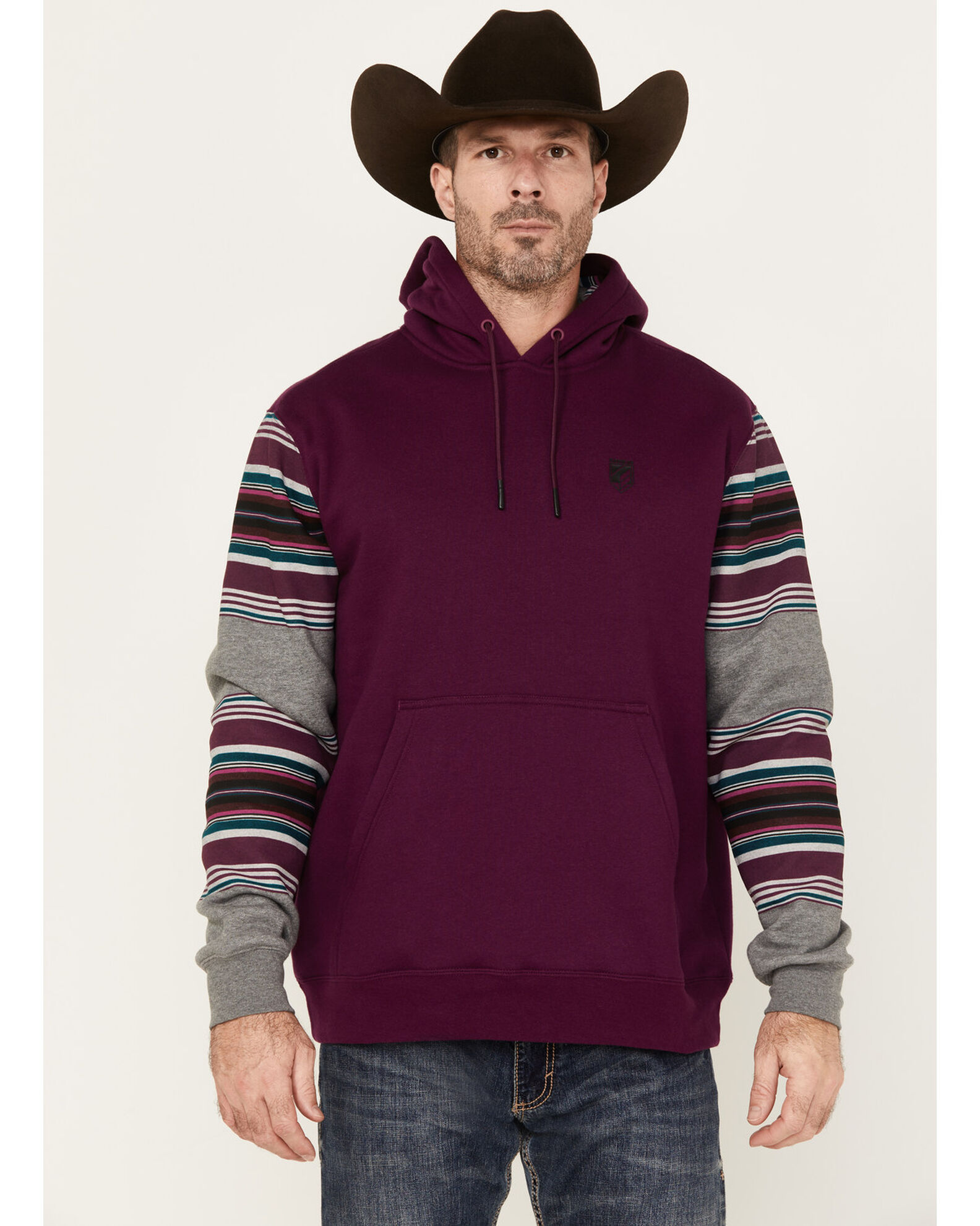 Hoodie striped 2025 sleeve