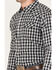 Image #3 - Cody James Men's Visa Versa Small Plaid Print Long Sleeve Snap Western Flannel Shirt, Grey, hi-res